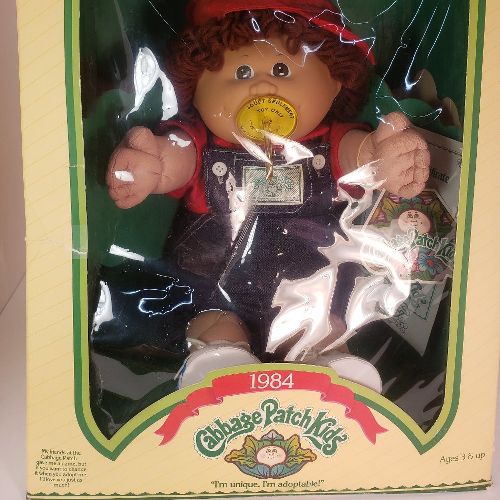 1984 Cabbage Patch Kids Brown Hair/Eyes Joshua Art
